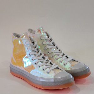 Converse Chuck 70 Hi-Vis White Iridescent Sneakers 170604C NWT